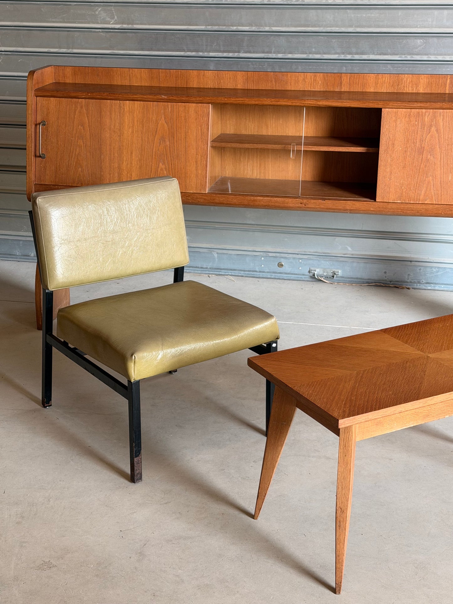 Enfilade vintage, style scandinave des années 1950-1960