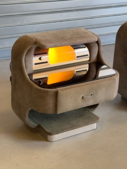 Paire de chevets Space Age — années 70