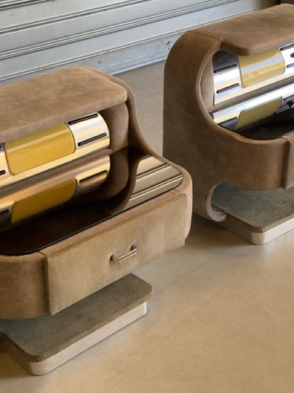 Paire de chevets Space Age — années 70