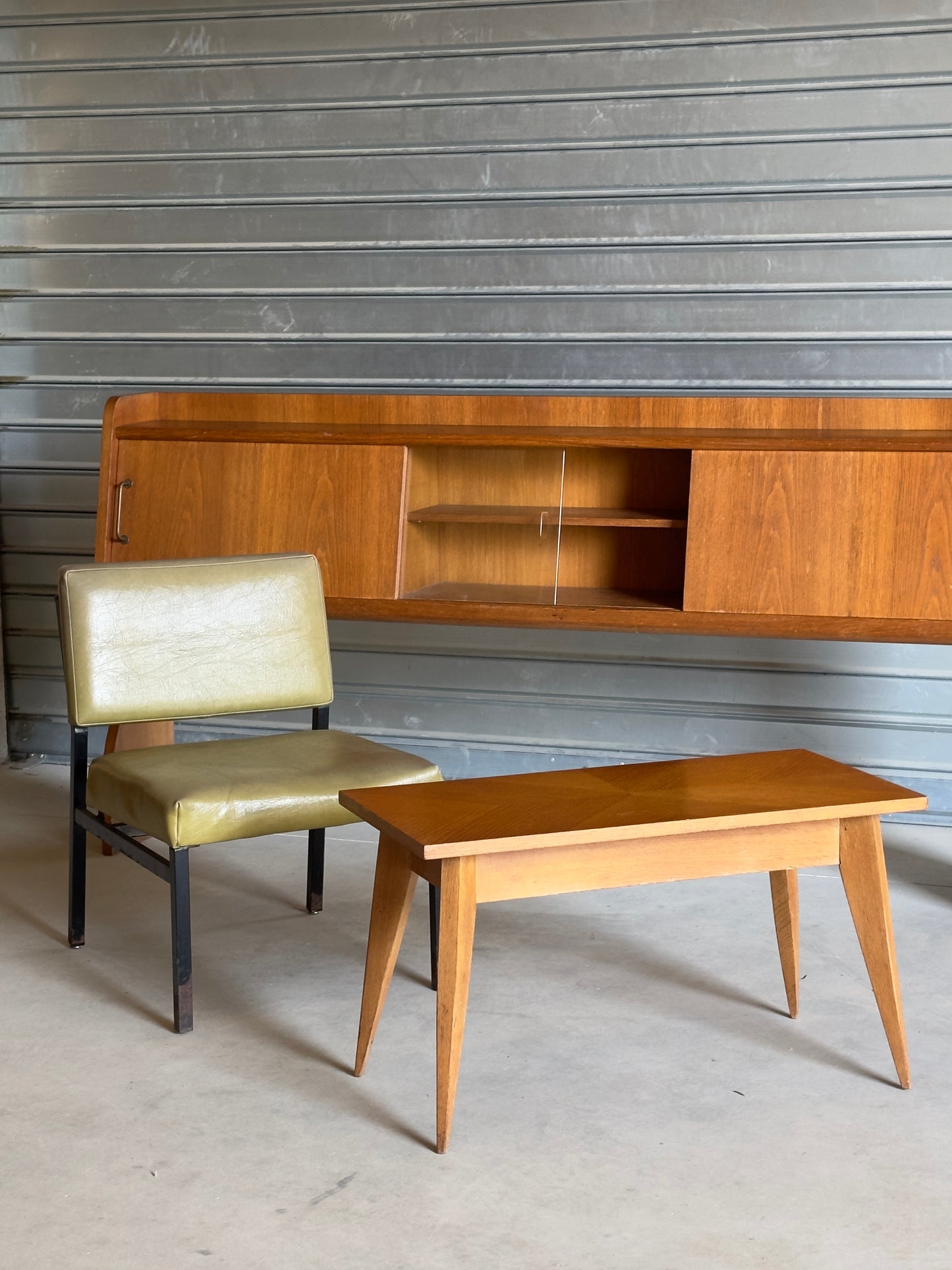 Enfilade vintage, style scandinave des années 1950-1960