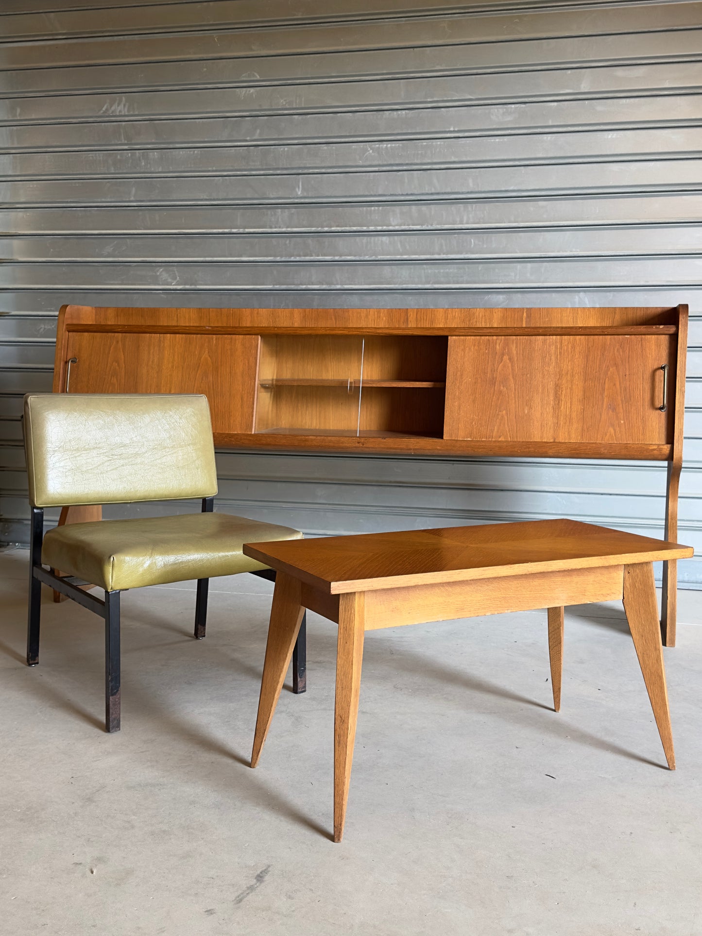 Enfilade vintage, style scandinave des années 1950-1960